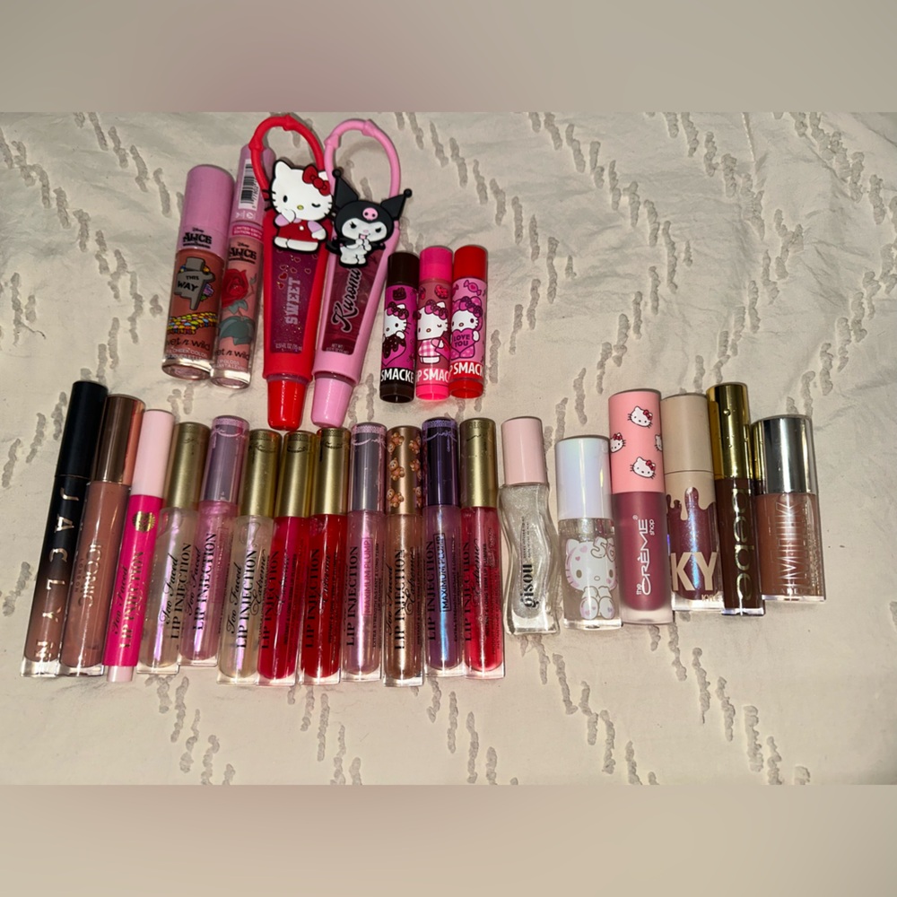 Too Faced Lip Injection Gloss Collection - Pink, Red, Gold, Silver